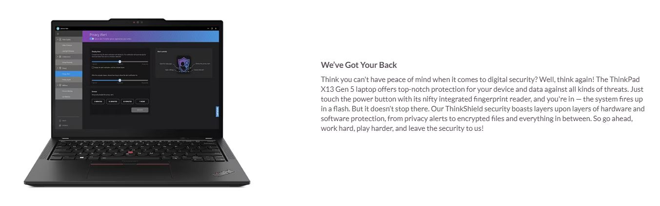 Lenovo ThinkPad X13 Gen 6 Intel Core U5-225U 16GB 512GB SSD 13.3" WUXGA Windows 11 Pro Laptop 2 019530edee1ff638
