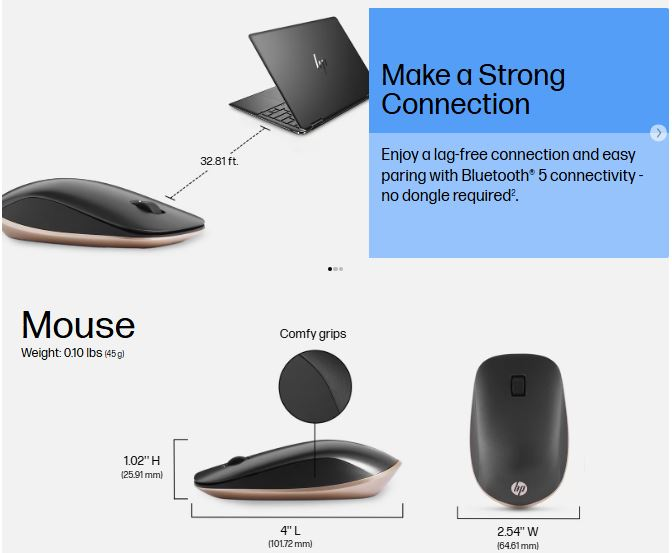 HP 410 Slim Bluetooth Mouse - Silver 3 2a2dbe6d81127e5a