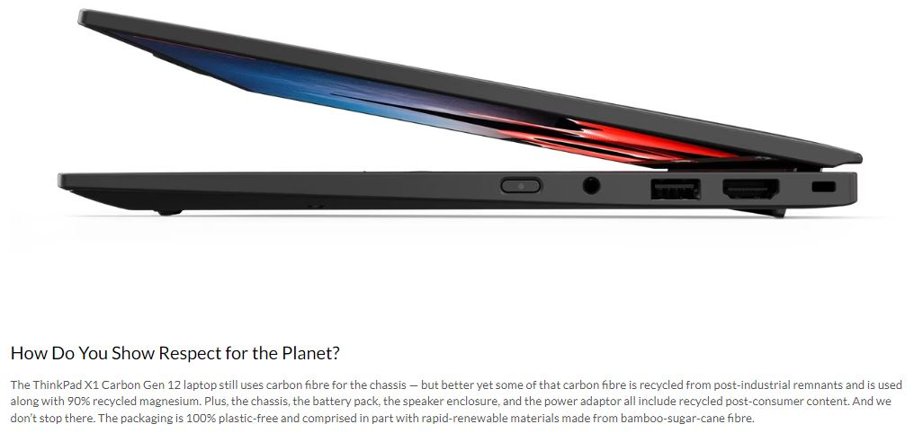 LENOVO ThinkPad X1 Carbon G13 Aura 14' WUXGA TOUCH Intel U7‑268V vPro 32GB LPDDR5X 512GB SSD WIN 11 PRO AI Arc 140V GPU Copilot+ PC 48 TOPS 3yr PREM 1 6f39b61090606cee