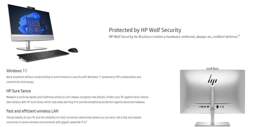 HP EliteOne 840 G9 All-in-One PC - 23.8" FHD - Intel Core i7-14700 - 16GB RAM - 512GB SSD - Windows 11 Pro 2 832ae7aaa5739d7c