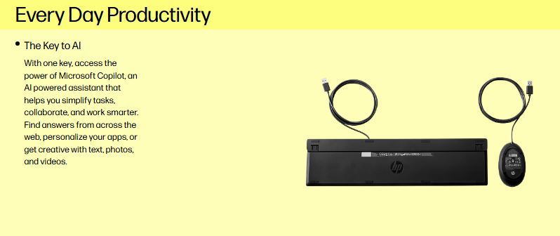 HP 320MK USB Wired Desktop Keyboard and Mouse Combo 2 8440712c3de039cc