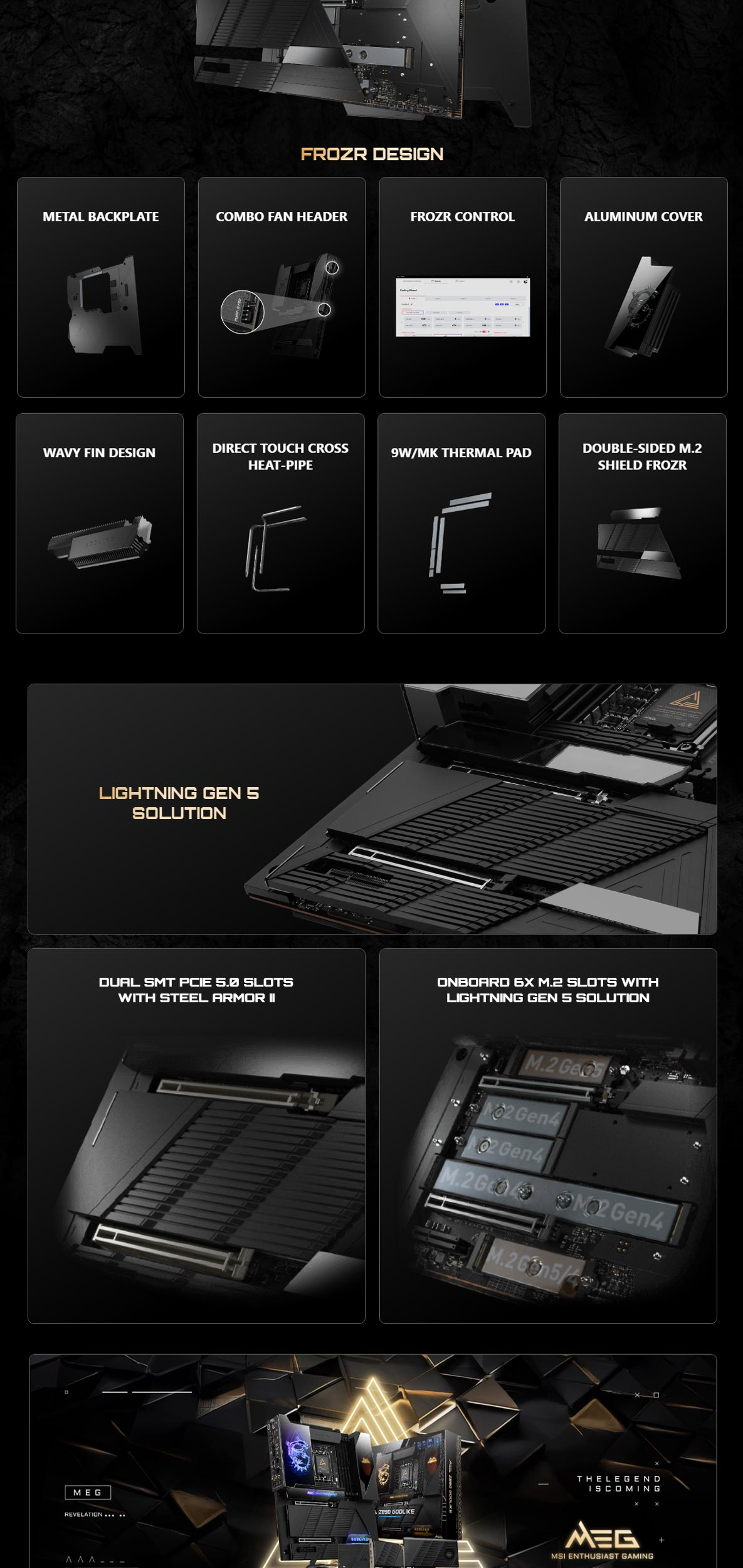 MSI MEG Z890 GODLIKE, E-ATX, Intel LGA 1851, 4xDDR5, 6xM.2, 4xSATA 6Gb/s, RAID, 3xPCIe, 2xTB4(Alt DP), GbE LAN, Wi-Fi 7+Bluetooth, 5xUSB-C, 8xUSB 3.2, 3 Year Warranty 3 87a12c050d7138ae 3