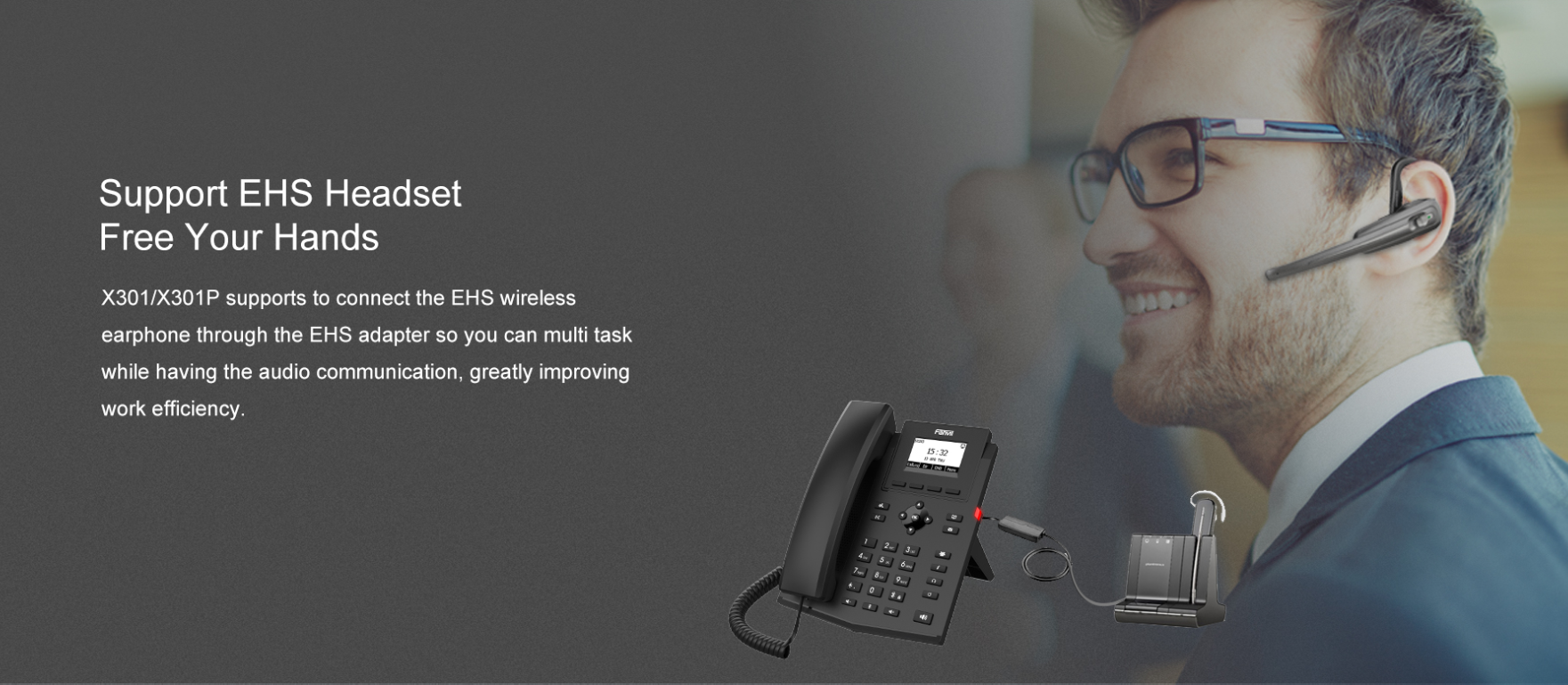 Fanvil X301P Entry Level IP Phone, 2.3' Dot-matrix screen, 10/100Mbps, PoE, Cost-Effective SIP Phone With Multi-Function, 6-Way Audio Conference, 2SIP 3 a8a7de9a809e4c3a
