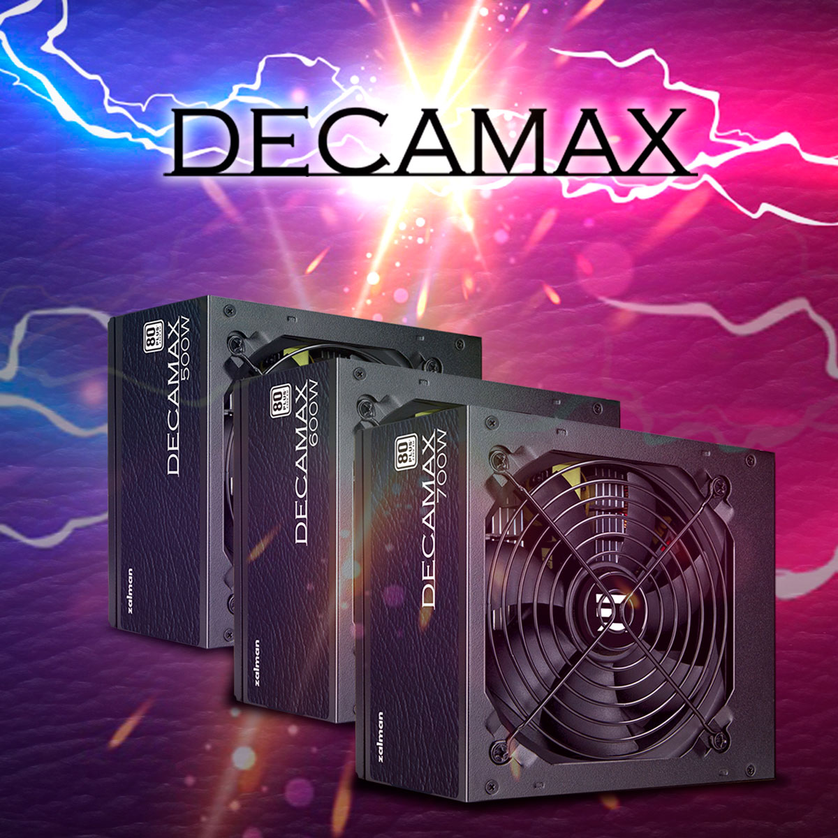 Zalman ZM600-LX3, Decamax, 600W, 80 Plus, Non Modular, Fan: 120mm, ATX, MTBF: 100,000 Hours, 3 Year Warranty 3 b68873a0cfe77ad3
