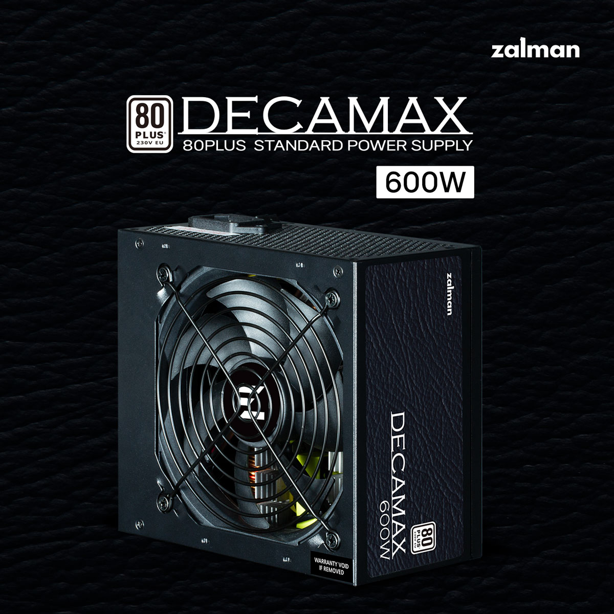 Zalman ZM600-LX3, Decamax, 600W, 80 Plus, Non Modular, Fan: 120mm, ATX, MTBF: 100,000 Hours, 3 Year Warranty 1 d631fcf497f5a1d3
